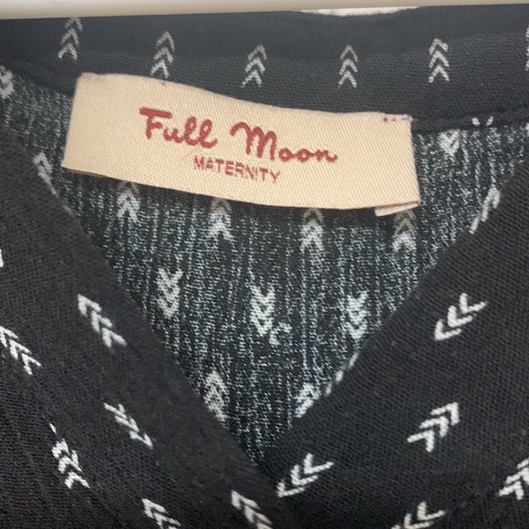 Full Moon Maternity tunic with belt, M, gently used. - Picture 2 of 7